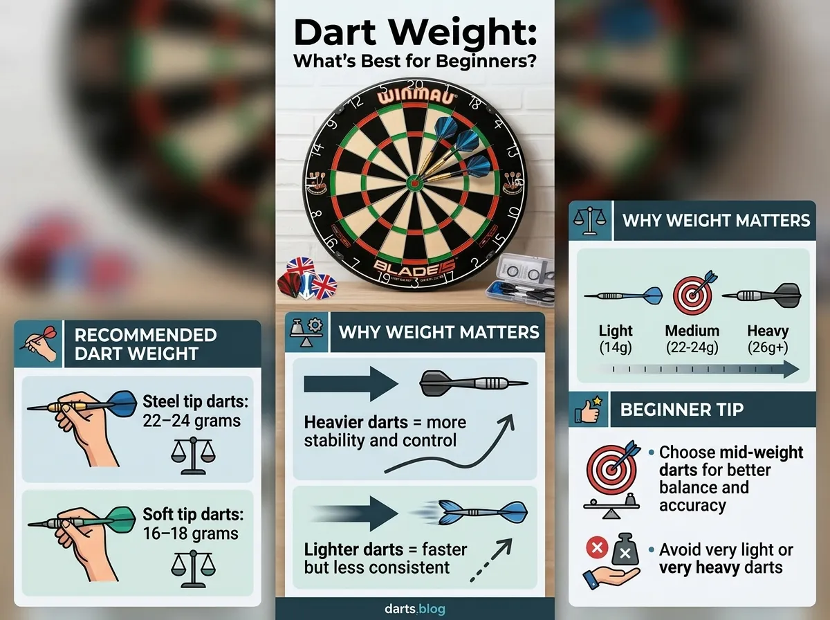 Dart_Weight- Best Darts for Beginners (Complete Buying Guide)