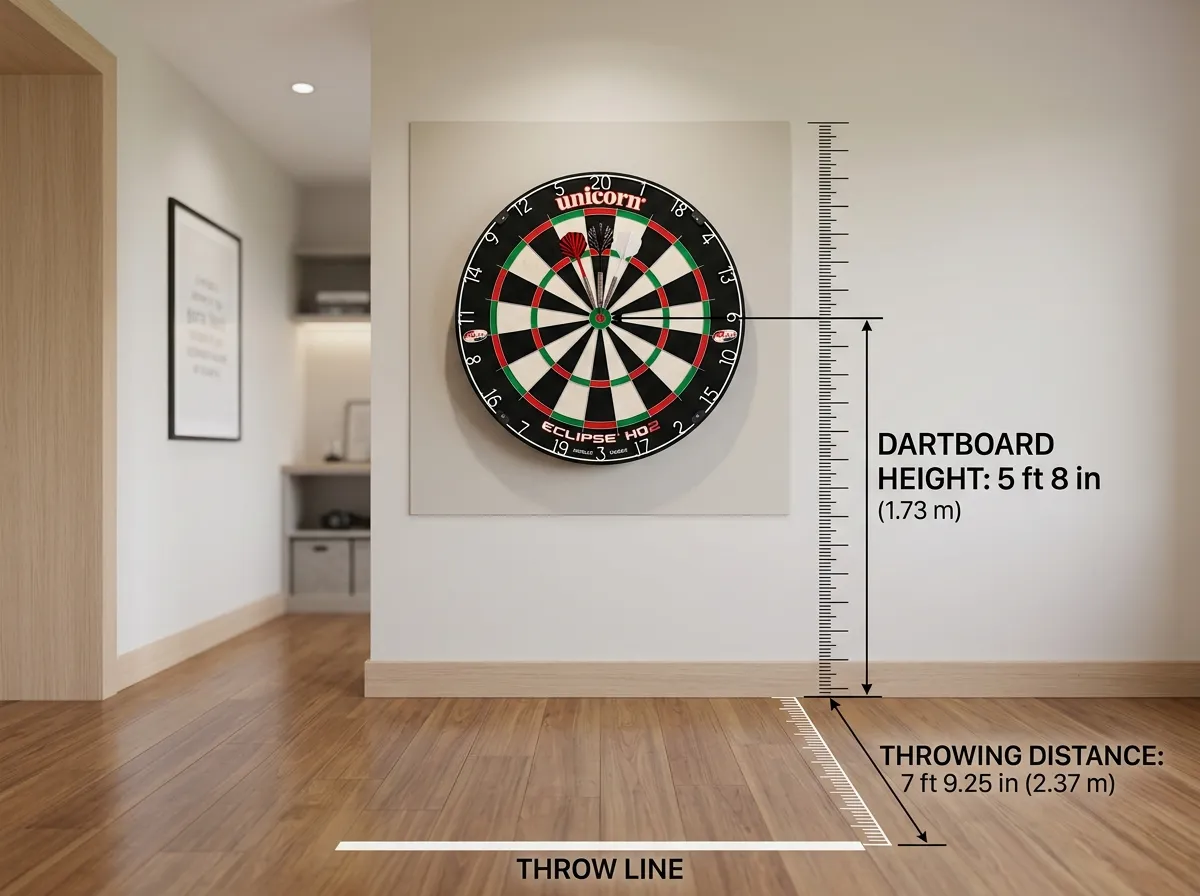 Dartboard Height and Distance